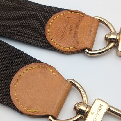 Louis Vuitton Shoulder Strap Leather Nylon Adjustable Gold Alize de Poche — view 2