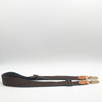 Louis Vuitton Shoulder Strap Leather Nylon Adjustable Gold Alize de Poche — view 7