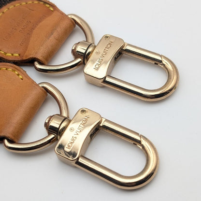 Louis Vuitton Shoulder Strap Leather Nylon Adjustable Gold Alize de Poche — view 5