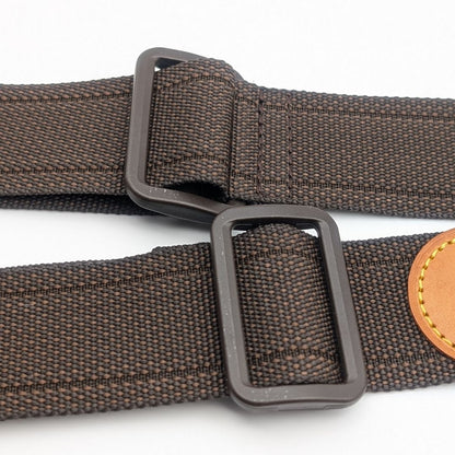 Louis Vuitton Shoulder Strap Leather Nylon Adjustable Gold Satellite — view 6