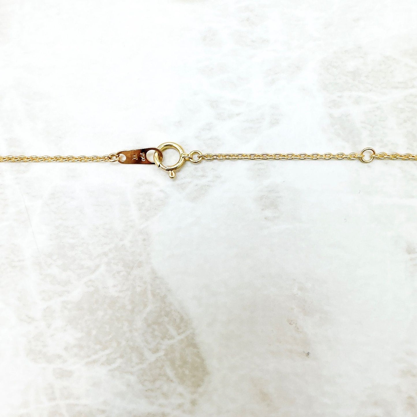Celine Logo Taku Yellow Gold Necklace 42 cm — view 6