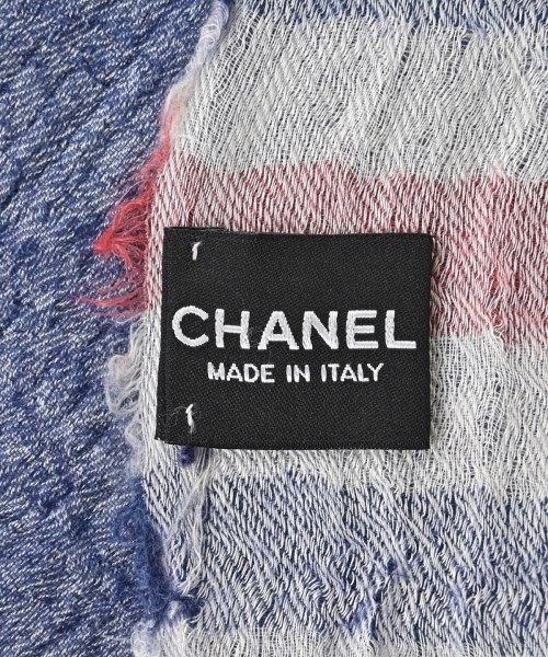 Chanel Shawl Scarf Navy — view 5