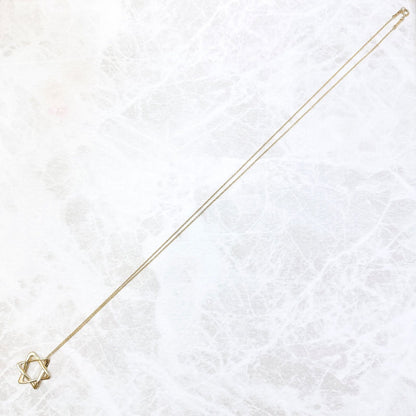 Tiffany & Co Star of David Yellow Gold Necklace 61 cm — view 4