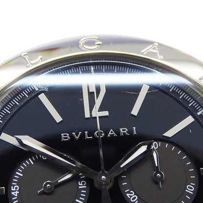 Bvlgari Watch Chronograph Automatic Winding at Stainless Steel Silver Black — view 6
