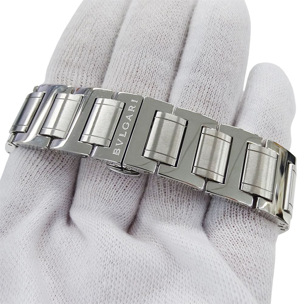 Bvlgari Watch Chronograph Automatic Winding at Stainless Steel Silver Black — view 5