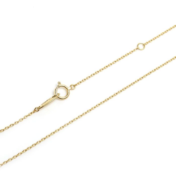 Saint Laurent 18k Yellow Gold Necklace Diamond 40 cm — view 5