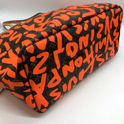 Louis Vuitton Neverfull GM Tote Shoulder Bag Monogram Graffiti Orange — view 3