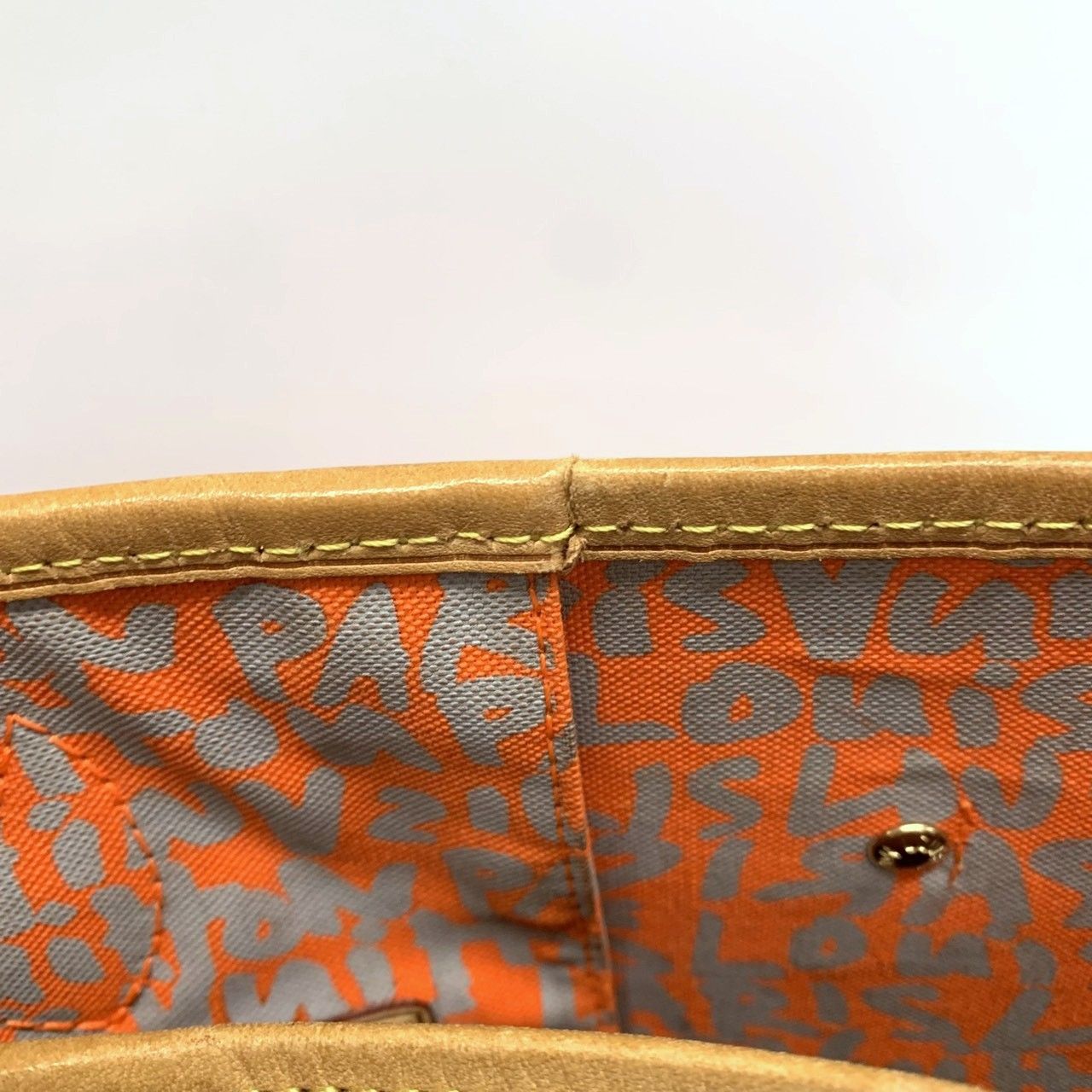 Louis Vuitton Neverfull GM Tote Shoulder Bag Monogram Graffiti Orange — view 8