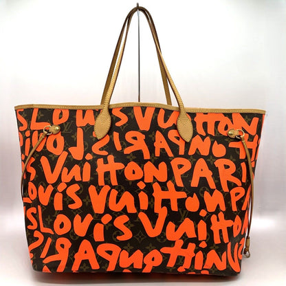 Louis Vuitton Neverfull GM Tote Shoulder Bag Monogram Graffiti Orange — view 4