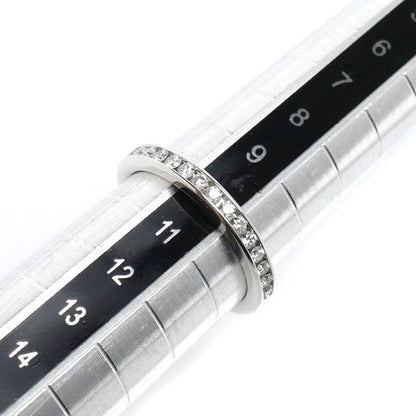 Tiffany & Co Platinum Half Circle Channel Setting Ring Diamond — view 6