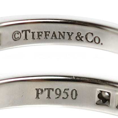 Tiffany & Co Platinum Half Circle Channel Setting Ring Diamond — view 5