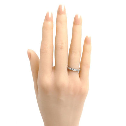 Tiffany & Co Platinum Half Circle Channel Setting Ring Diamond — view 7