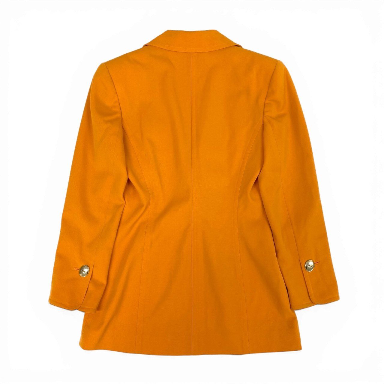 Dior Miss Terra Jacket Blazer Gold Button M Orange — view 3