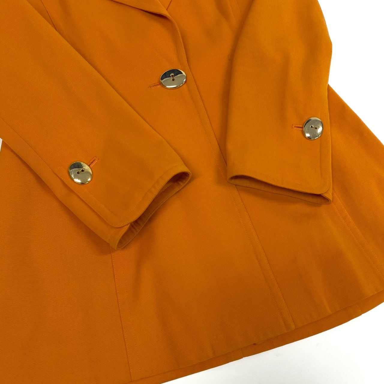 Dior Miss Terra Jacket Blazer Gold Button M Orange — view 5