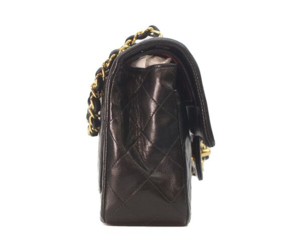 Chanel Black Lamb Gold Double Flap Quilted 23 — view 4