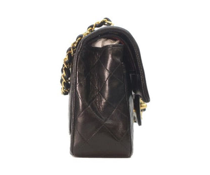 Chanel Black Lamb Gold Double Flap Quilted 23 — view 4