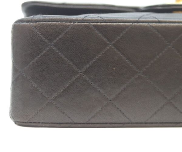 Chanel Black Lamb Gold Double Flap Quilted 23 — view 7