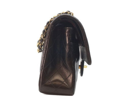 Chanel Black Lamb Gold Double Flap Quilted 25 — view 4