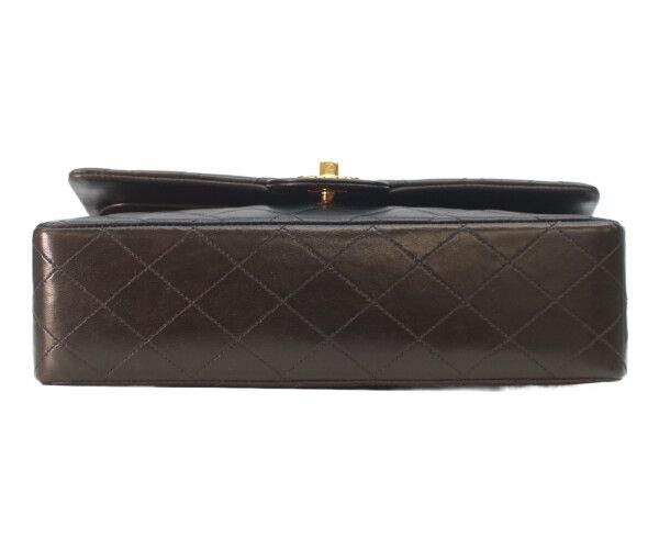 Chanel Black Lamb Gold Double Flap Quilted 25 — view 5