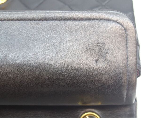 Chanel Black Lamb Gold Double Flap Quilted 25 — view 8