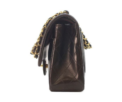 Chanel Black Lamb Gold Double Flap Quilted 25 — view 2