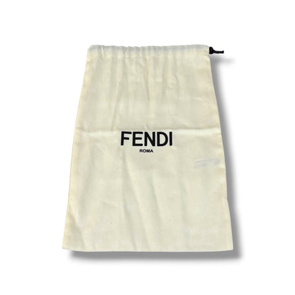 Fendi Strap Mini FF Zucca Pattern All Black Leather Shoulder — view 9