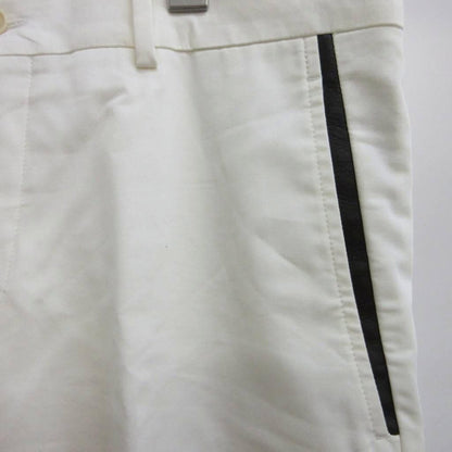 Hermes Pants Trousers 40 White Lambskin Long Pocket Contrast Full Length PP — view 7