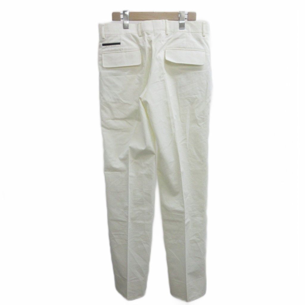 Hermes Pants Trousers 40 White Lambskin Long Pocket Contrast Full Length PP — view 2