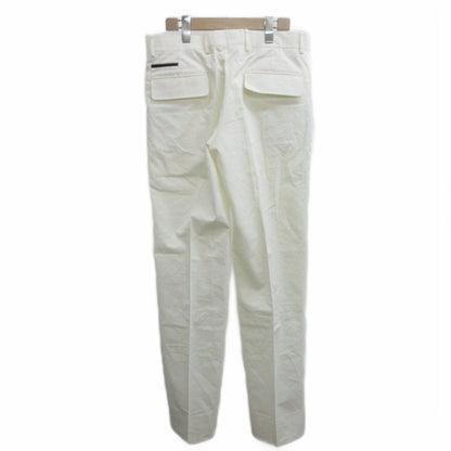 Hermes Pants Trousers 40 White Lambskin Long Pocket Contrast Full Length PP — view 2