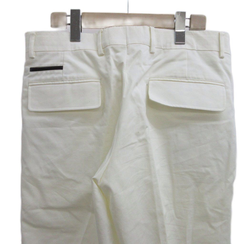 Hermes Pants Trousers 40 White Lambskin Long Pocket Contrast Full Length PP — view 4