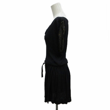 Louis Vuitton Dress XS Black Short Sleeve French Pickaxe Budle Puneck Monogram — view 3