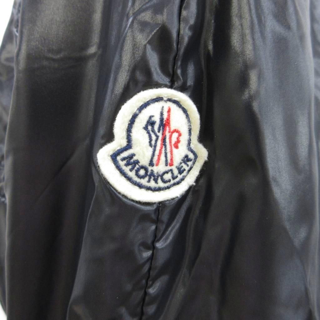 Moncler Montcles Trench Coat Nylon 0 Black Double Breasted Long Sleeve — view 6