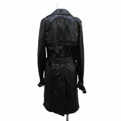 Moncler Montcles Trench Coat Nylon 0 Black Double Breasted Long Sleeve — view 2