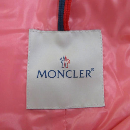 Moncler Montcles Trench Coat Nylon 00 Pink Double Breasted Long Sleeve — view 5