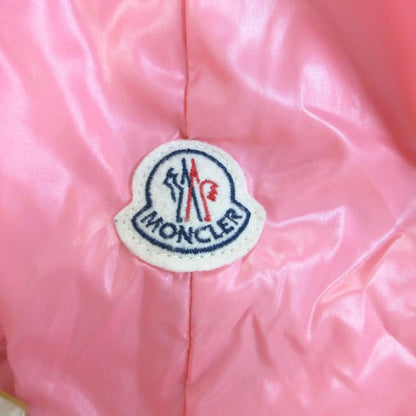 Moncler Montcles Trench Coat Nylon 00 Pink Double Breasted Long Sleeve — view 7
