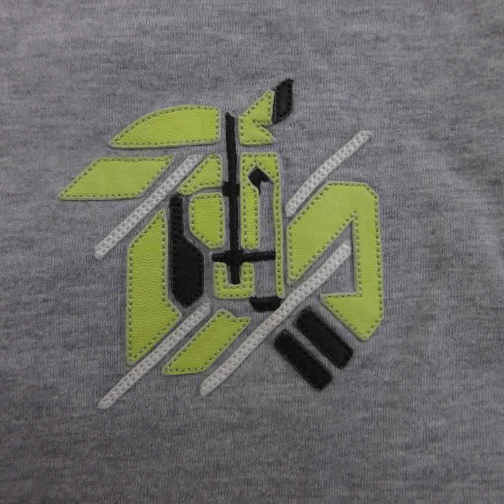 Hermes Chevaux en Symetrie T-Shirt S Gray Short Sleeve Lambskin Round Neck — view 4
