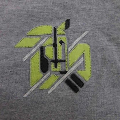Hermes Chevaux en Symetrie T-Shirt S Gray Short Sleeve Lambskin Round Neck — view 4