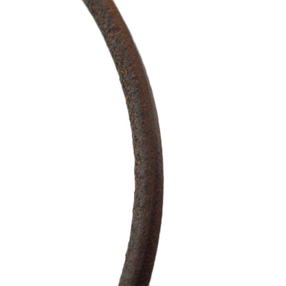 Hermes Jumbo Bracelet Bangle Leather Brown — view 4