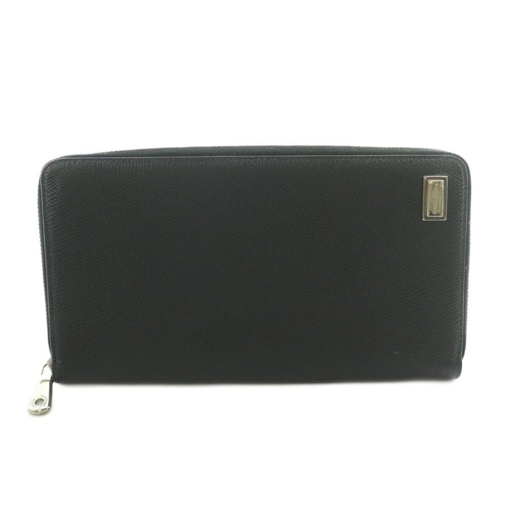 Dolce & Gabbana Wallet Zip Around Coin Purse Dark Blue