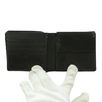 Loewe Bifold Wallet Coin Purse Leather Green — view 5