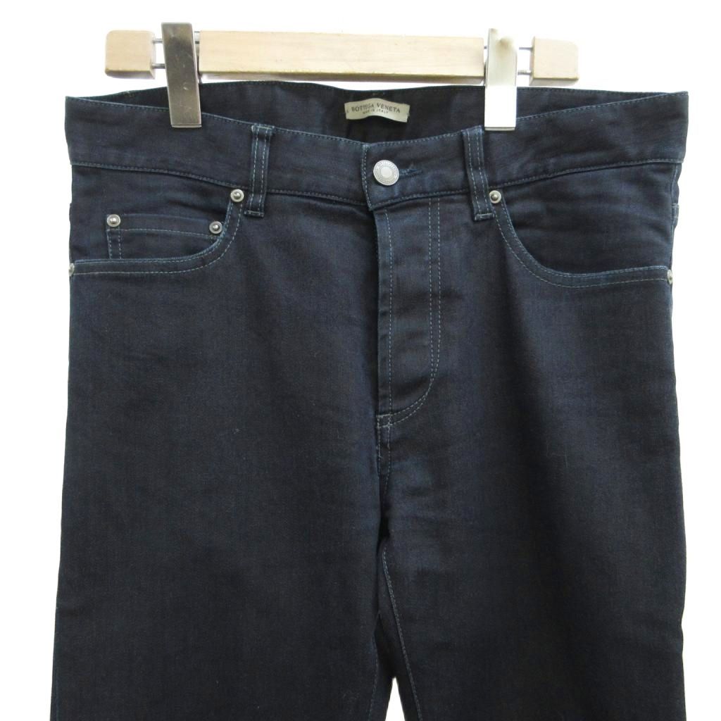 Bottega Veneta Denim Jeans 46 Navy Straight 5 Pockets Full Length PP — view 3