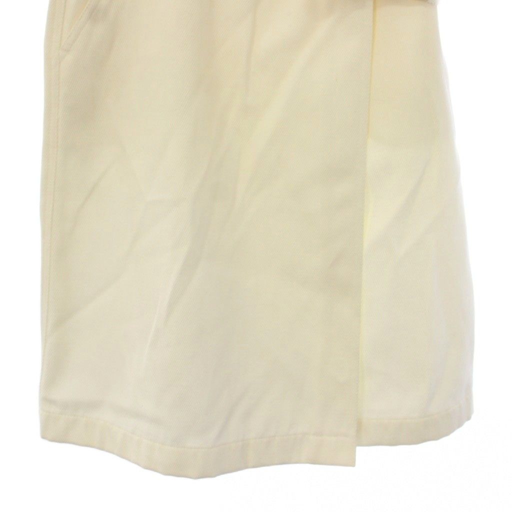 Chanel Wrap Skirt Knee Length Denim 34 White — view 5