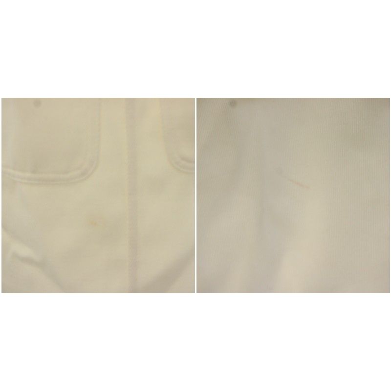 Chanel Wrap Skirt Knee Length Denim 34 White — view 8