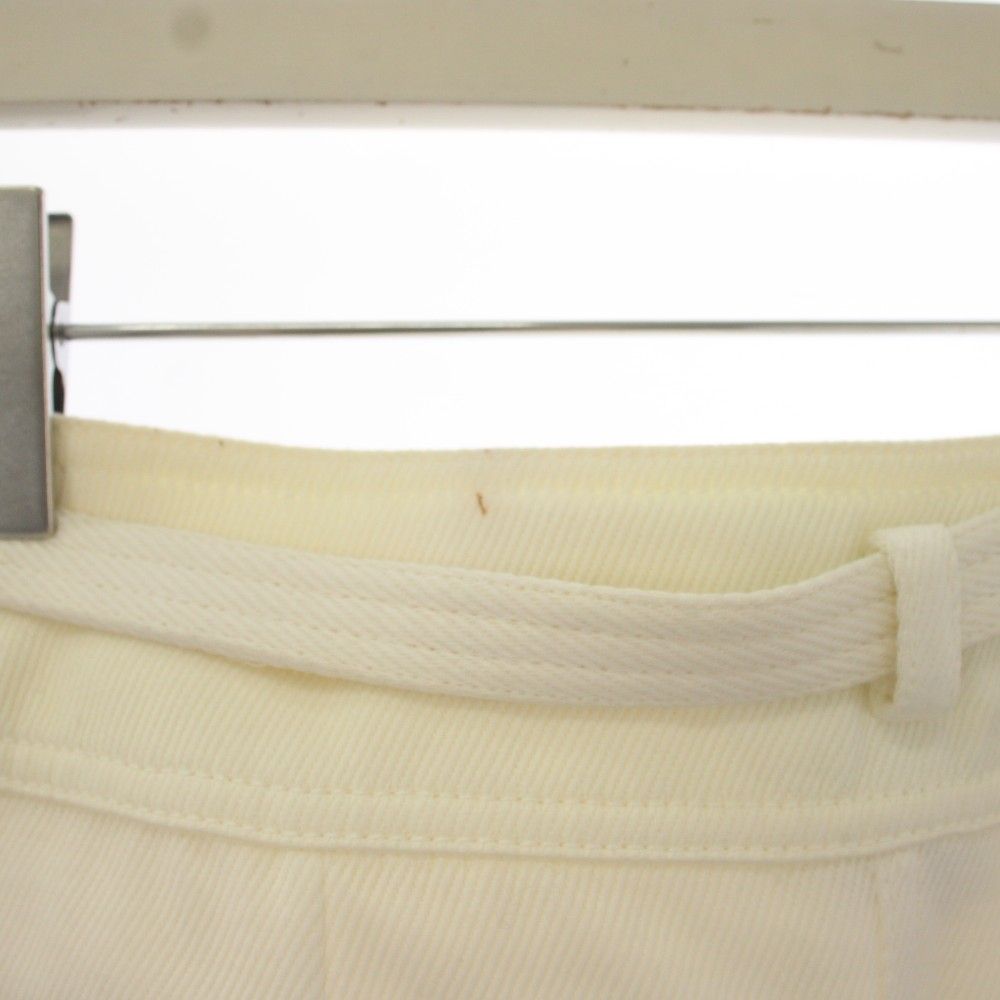 Chanel Wrap Skirt Knee Length Denim 34 White — view 7