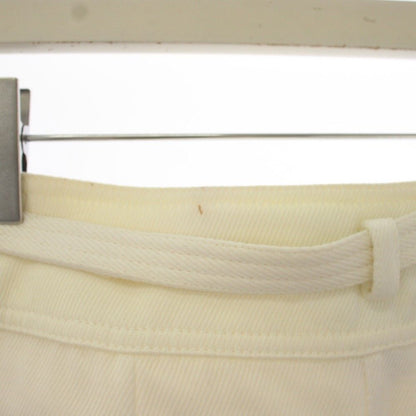 Chanel Wrap Skirt Knee Length Denim 34 White — view 7