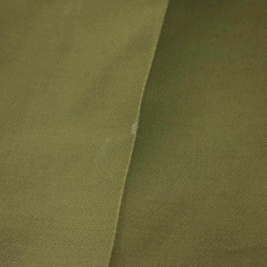 Fendi Wide Pants Pleated Wool Silk Blend 40 Khaki — view 6