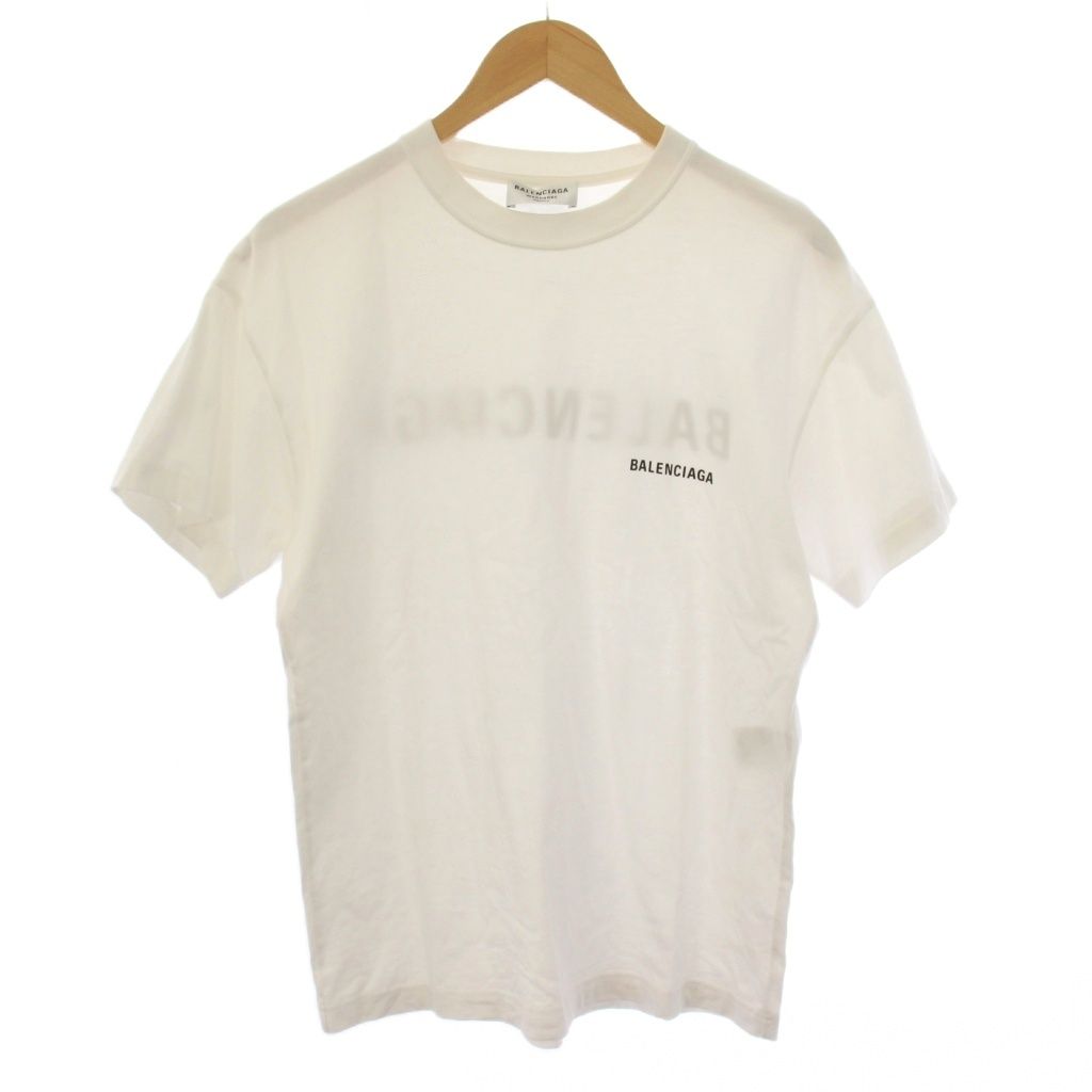 Balenciaga Logo T-Shirt Short Sleeve XS White