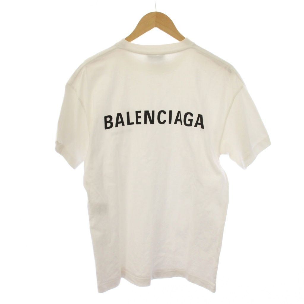 Balenciaga Logo T-Shirt Short Sleeve XS White — view 2
