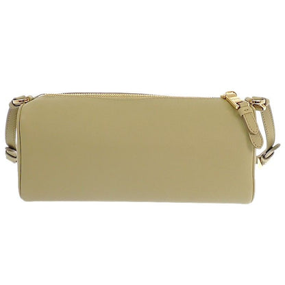 Prada Leather Pouch Shoulder Bag Green Khaki Gold — view 7