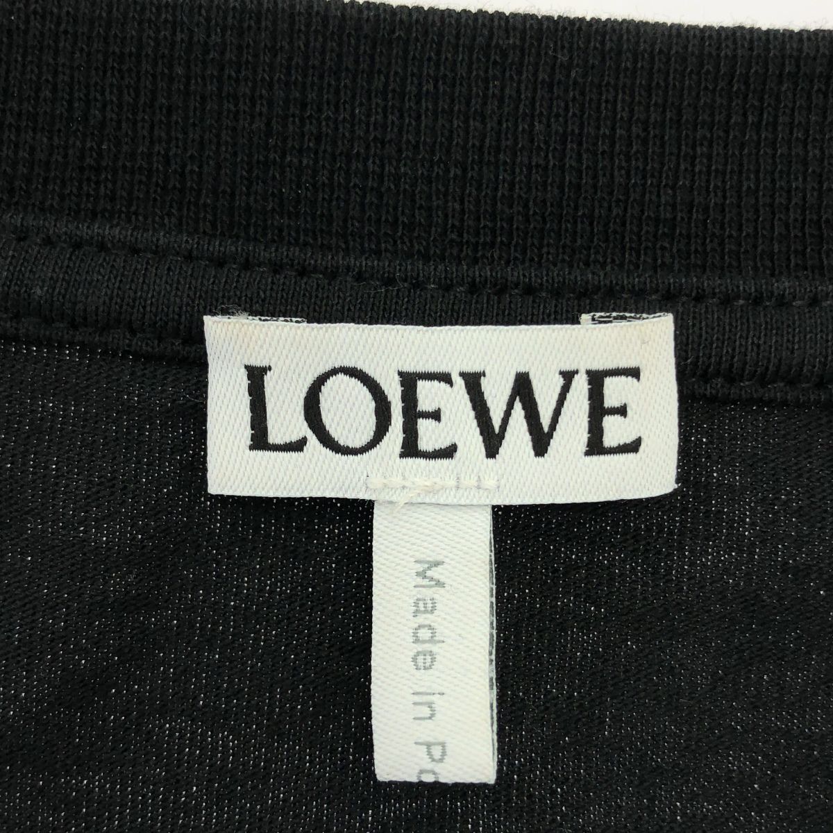 Loewe Anagram Embroidery Wide T-Shirt Black — view 3